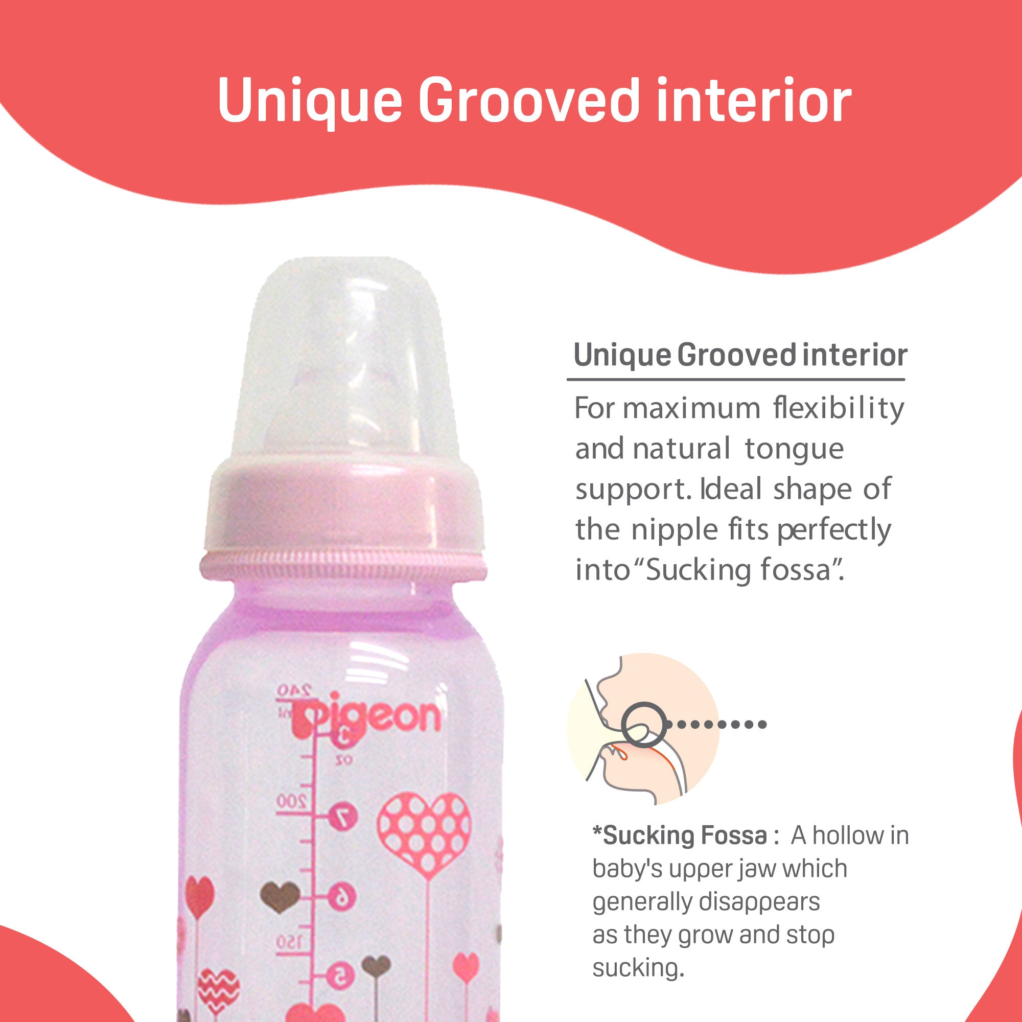 Peristaltic Clear Nursing Bottle Rpp 240ml Abstract