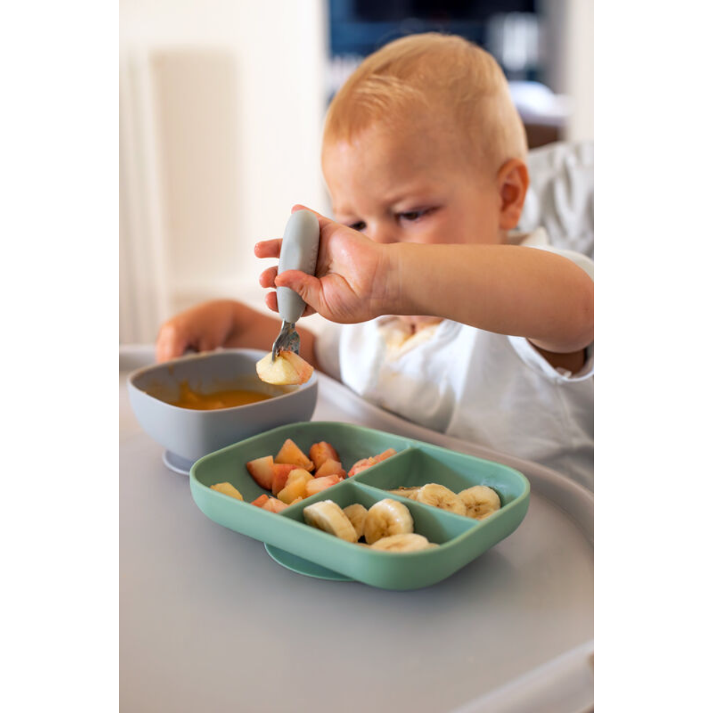 Beaba Set of 2 Stainless Steel Pre-Cutlery Set