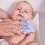 B.Box Soft Silicone Bath Brush for New Born Baby - Soft Bristles for Easy Cradle Cap Care