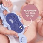 B.Box Soft Silicone Bath Brush for New Born Baby - Soft Bristles for Easy Cradle Cap Care
