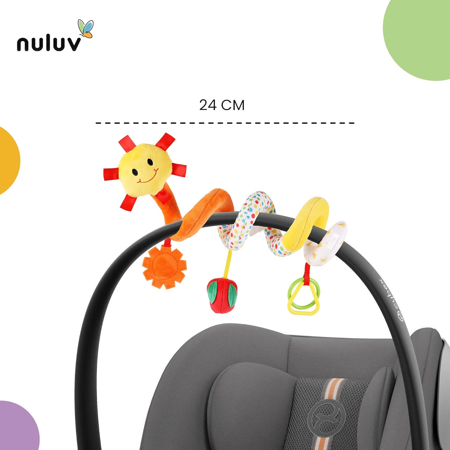 Nuluv Fruits Spiral Stroller Toy