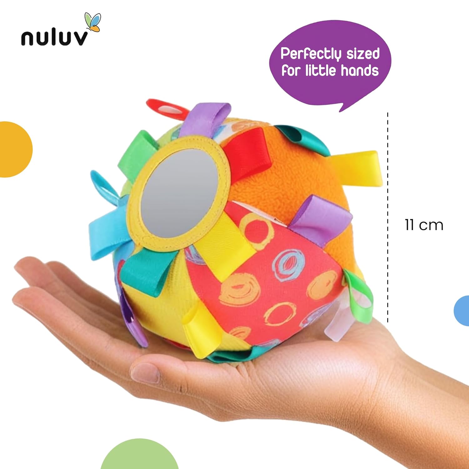 Nuluv Activity Ball 2 - for Kids, Learning and Activity Playball, Multicolour