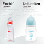 Pigeon Softlatch 2.0 nursing bottle 160ml blue