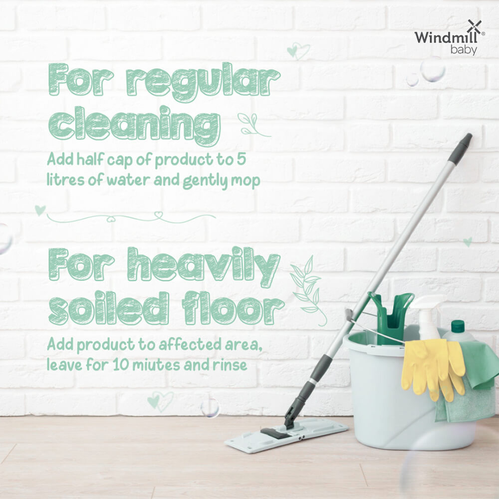 Windmill Baby Natural Floor Cleaner, Citrus Fresh