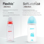 Pigeon Softlatch 2.0 Nursing bottle 240ml blue