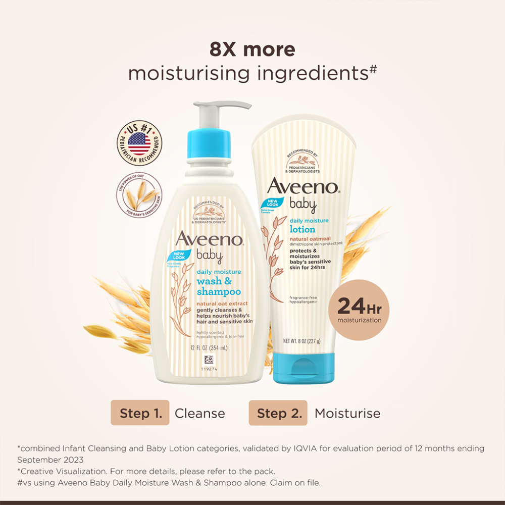Aveeno Baby Daily Moisturising Lotion for Delicate Skin - 227gms