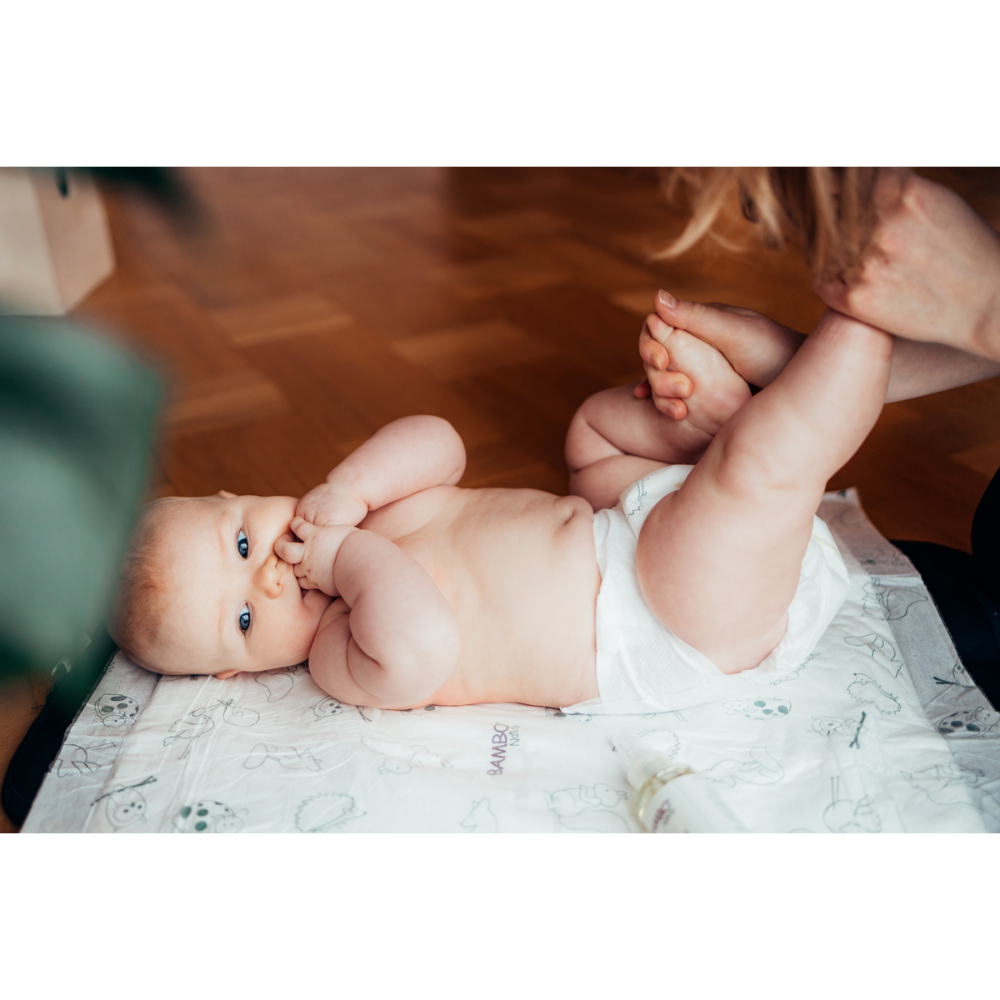 Bambo Nature Premium Baby Tape Diapers for New Born Baby, XS Size (2-4 Kgs) - Super Absorbent, Breathable, Extra Soft, Dermatologically Tested, Hypoallergenic Nappies With A Wetness Indicator, 22 Count