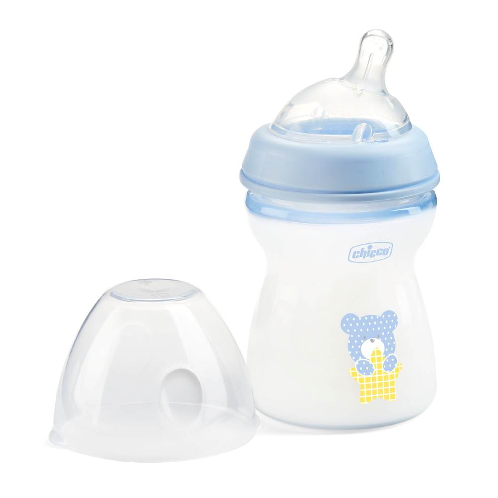 Chicco Natural Feeling Feeding Bottle 2M+ 250ml - Blue