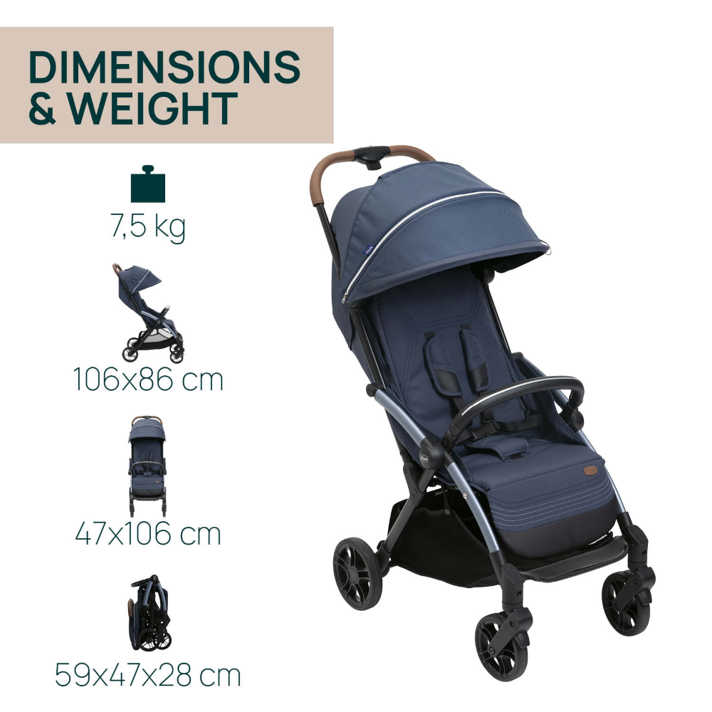 Chicco Goody Xplus Stroller - Radiant Blue