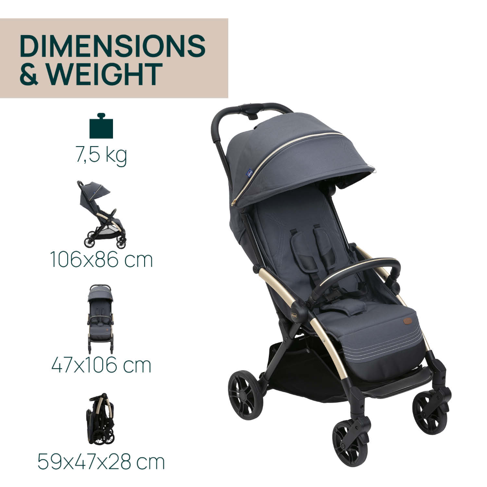 Chicco Goody Xplus Stroller - Dark Shadow