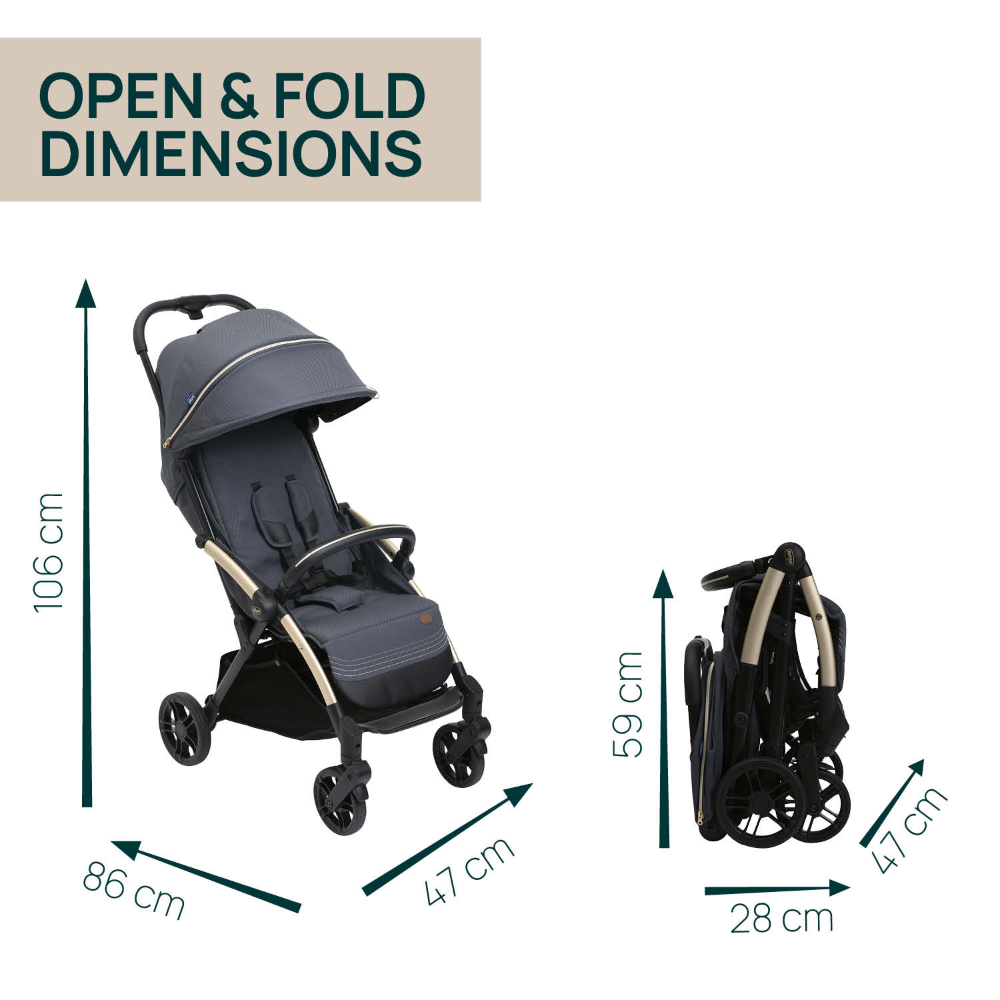 Chicco Goody Xplus Stroller - Dark Shadow