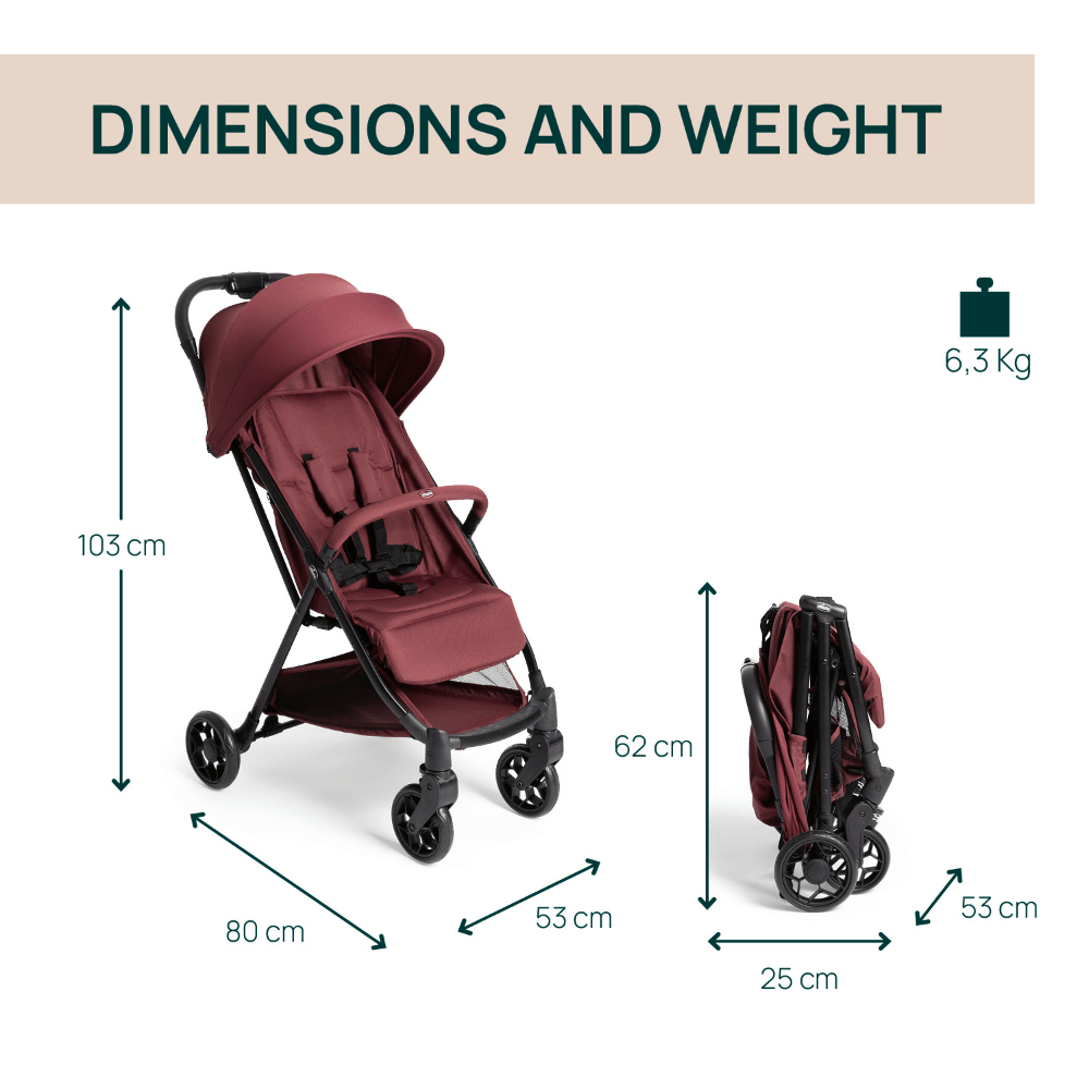 Chicco Urbino Stroller - Ruby