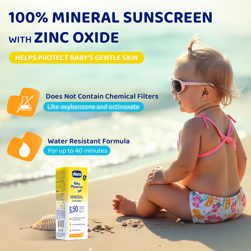 Chicco Baby Moments Mineral Sun Cream SPF 50 75G