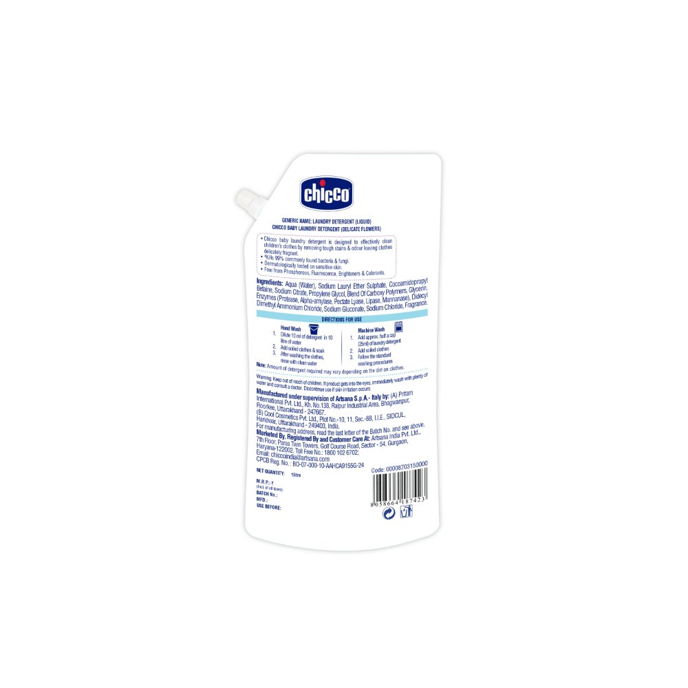 Chicco Laundry Detergent - Delicate Flowers