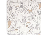 Crane Baby Crib Sheet - Ezra Woodland