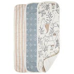 Crane Baby Burp Cloth Set - Ezra Animal