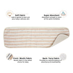 Crane Baby Burp Cloth Set - Ezra Animal