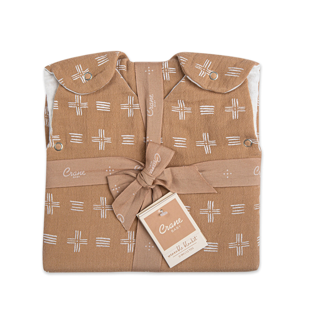 Crane Baby Sleeping Bag - Ezra Copper Dash (Muslin 0-9mo.)