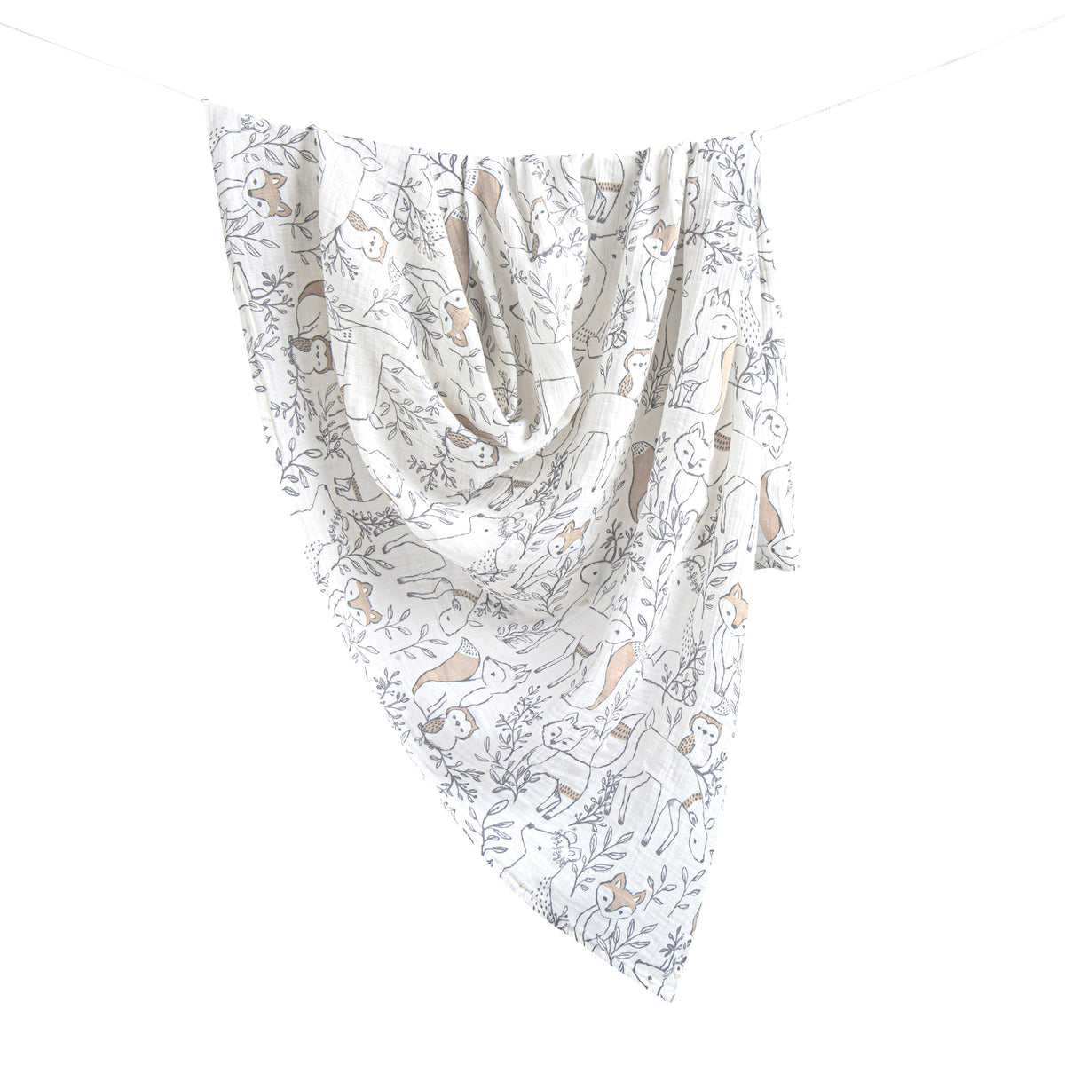Crane Baby Single Swaddle Wrap - Ezra Animal