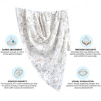 Crane Baby Single Swaddle Wrap - Ezra Animal