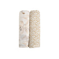 Crane Baby Muslin Swaddle Set of 2 - Kendi Safari & Diamond