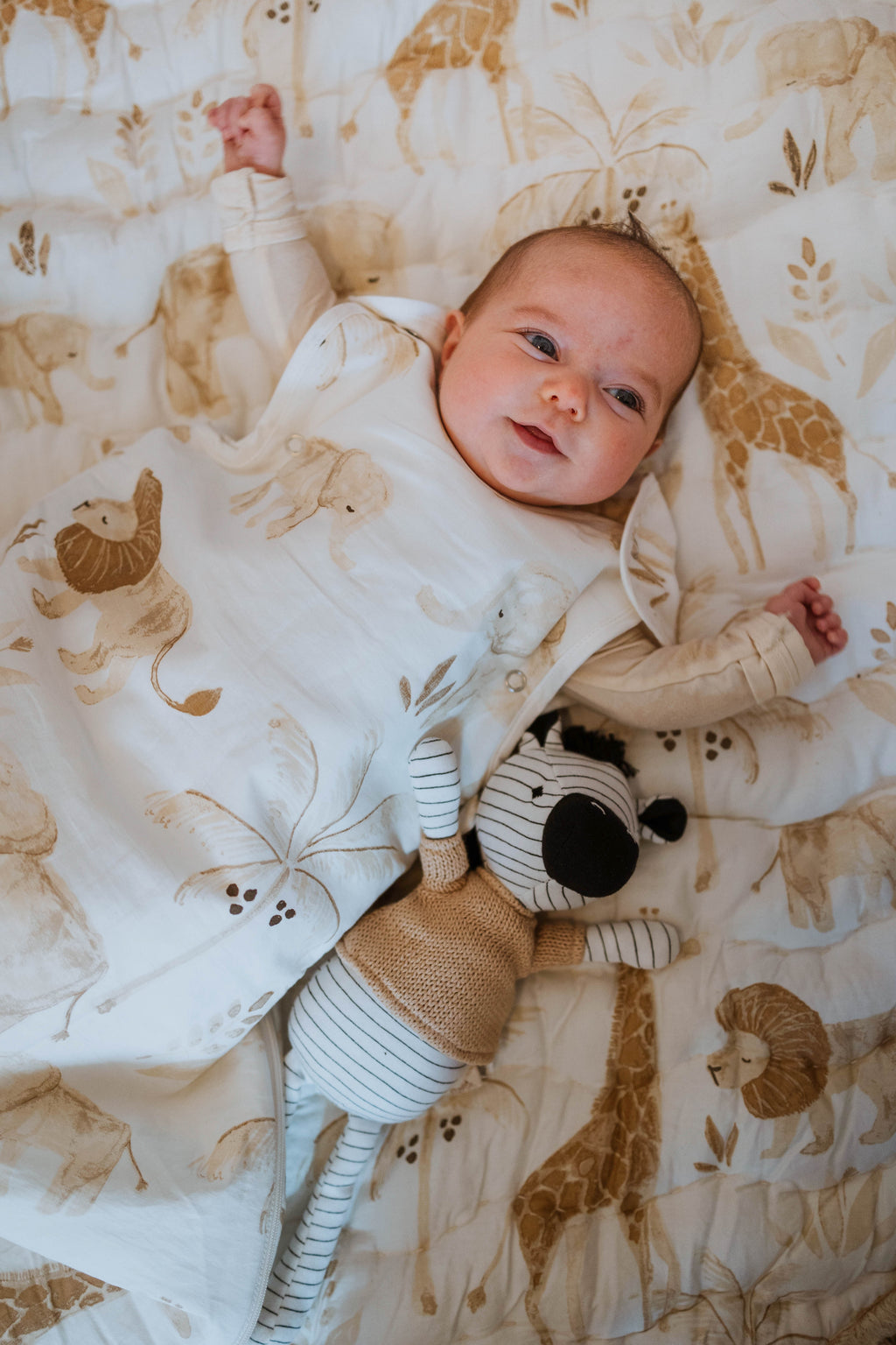 Crane Baby Sleeping Bag - Kendi Safari (Cotton Sateen 0-9mo.)