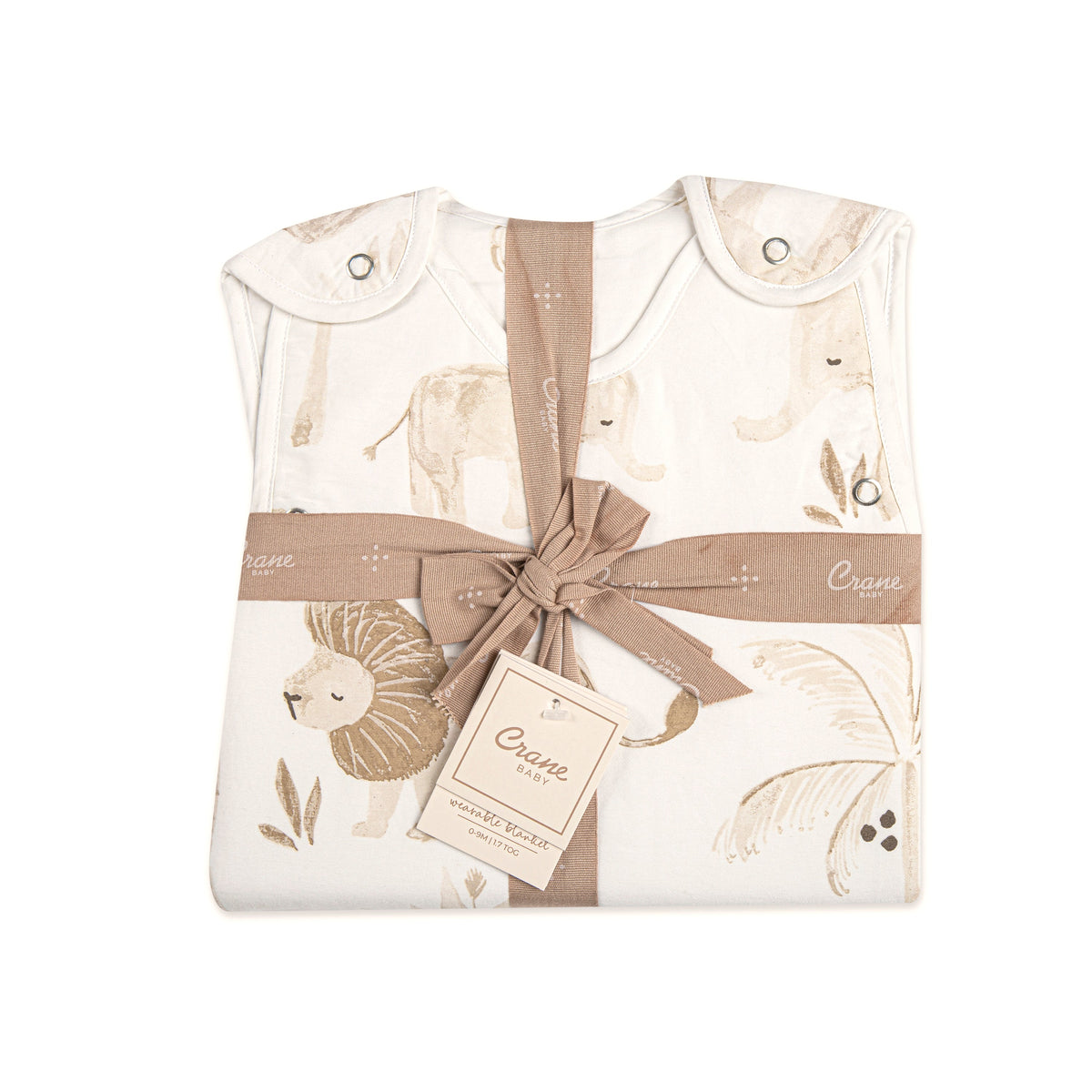 Crane Baby Sleeping Bag - Kendi Safari (Cotton Sateen 0-9mo.)