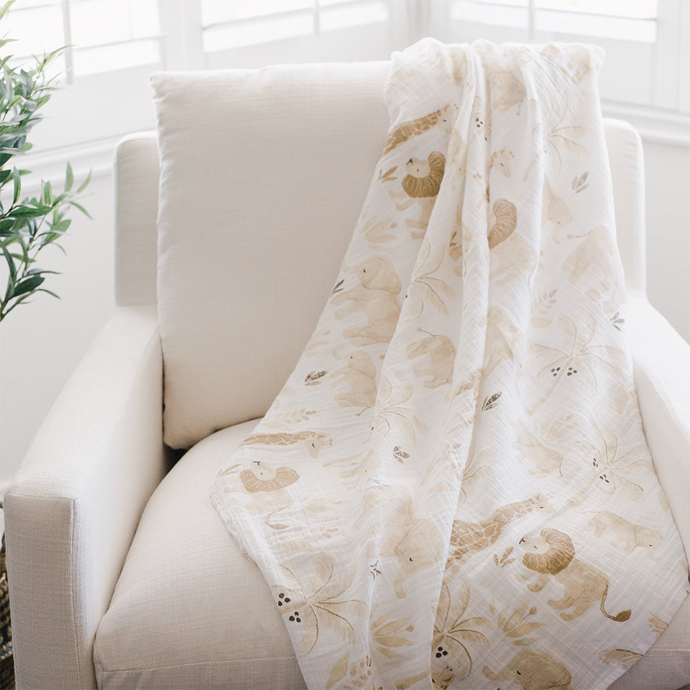Crane Baby Single Swaddle Wrap - Kendi Safari