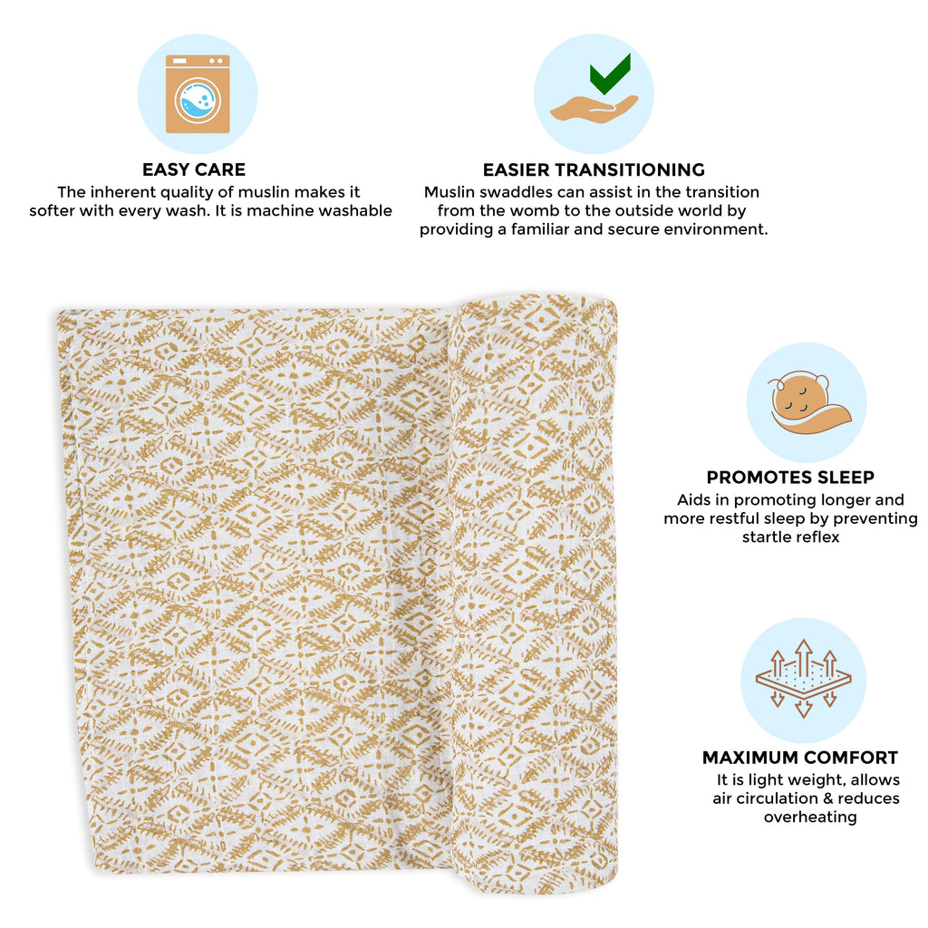 Crane Baby Single Swaddle Wrap - Kendi Diamond