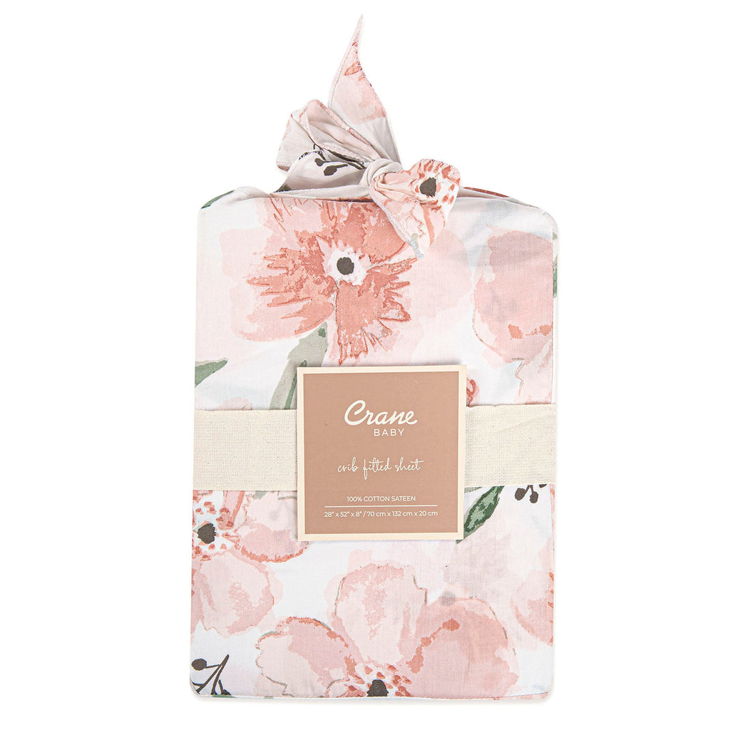 Crane Baby Crib Sheet - Parker Floral