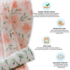 Crane Baby Muslin Swaddle Set of 2 - Parker Floral