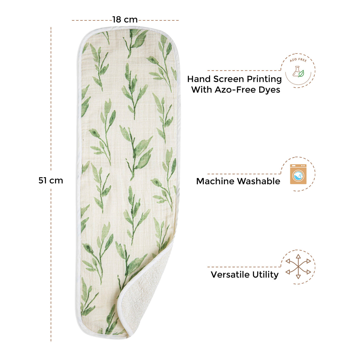 Crane Baby Burp Cloth Set - Parker Floral