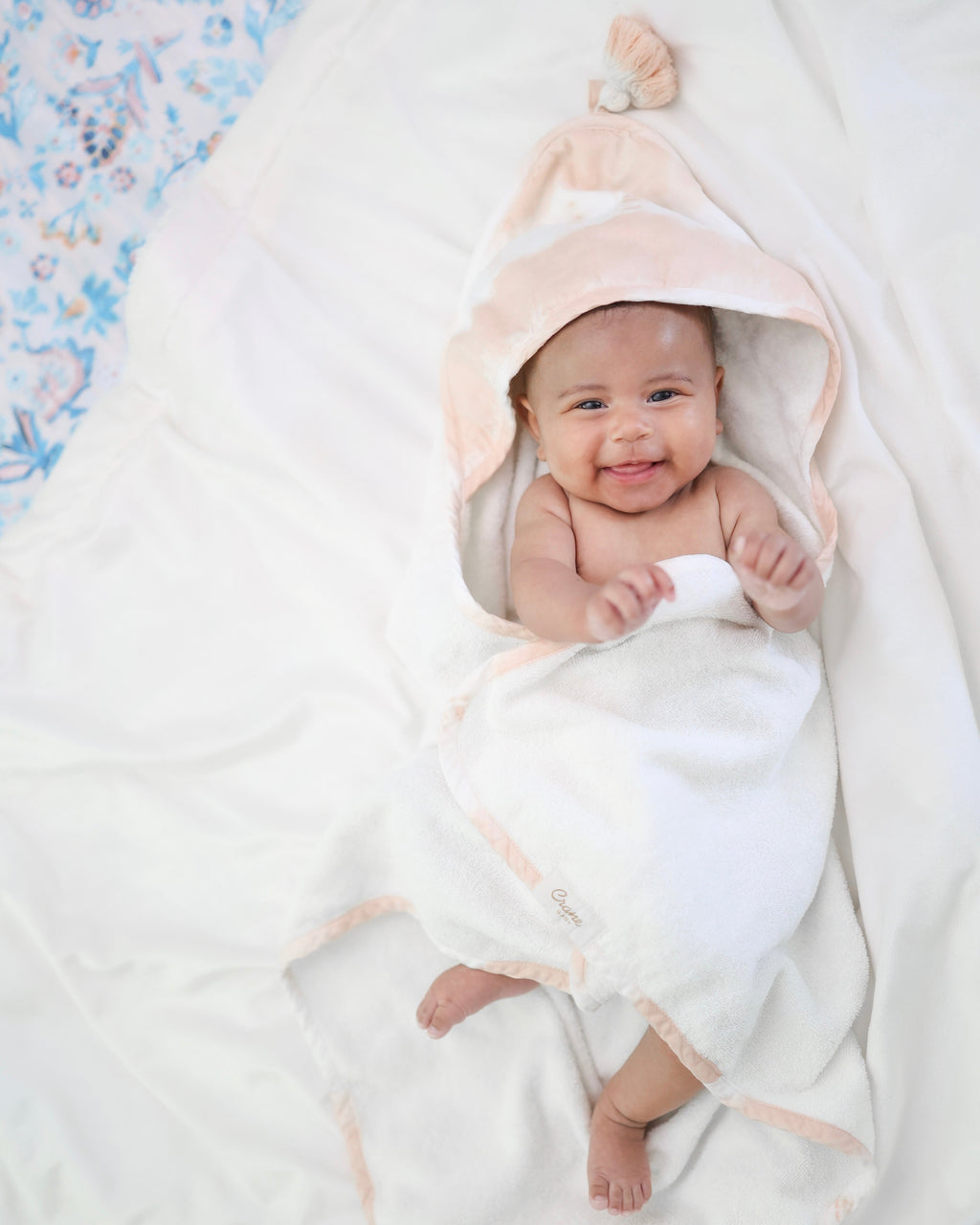 Crane Baby Hooded Towel - Parker Tie-Dye