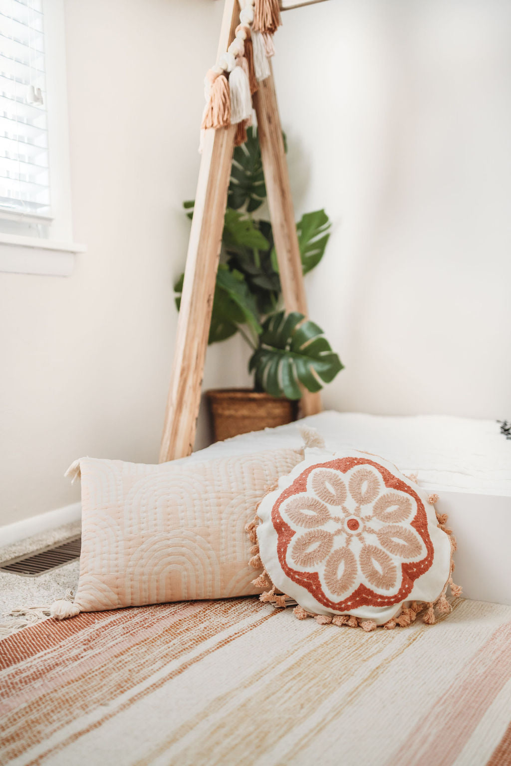 Crane Baby Parker Collection Mandala Pillow