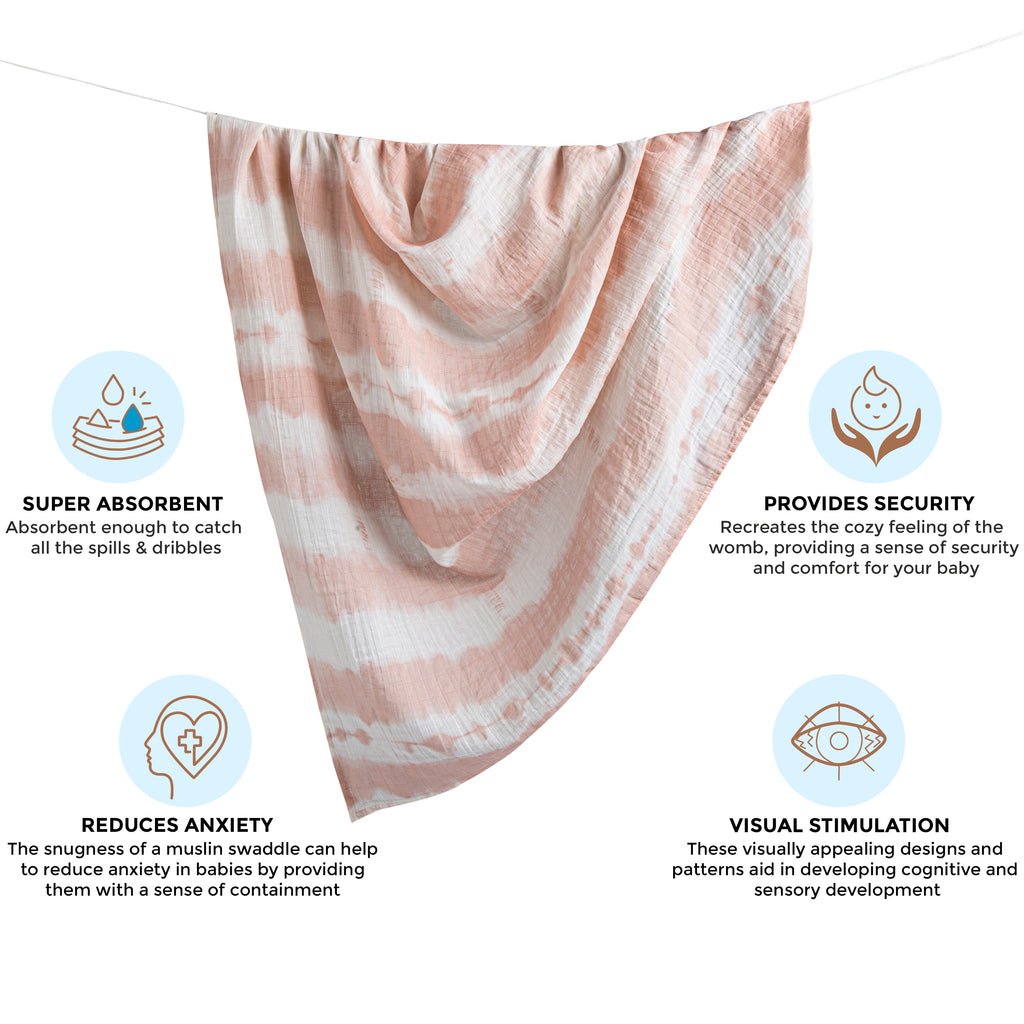 Crane Baby Single Swaddle Wrap - Parker Tie-Dye