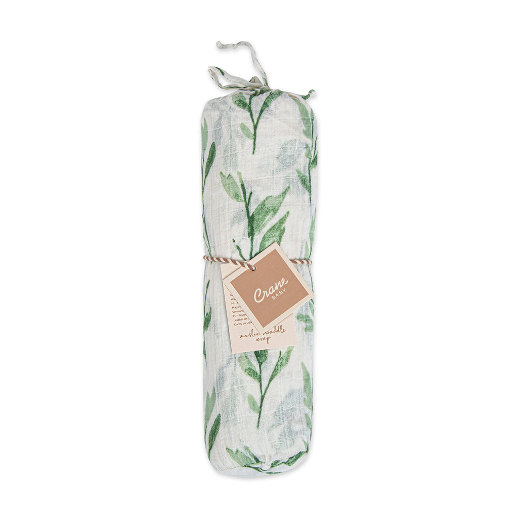 Crane Baby Single Swaddle Wrap - Parker Leaf