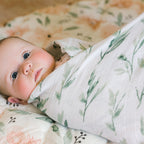 Crane Baby Single Swaddle Wrap - Parker Leaf