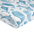 Crane Baby Crib Sheet - Caspian Whale