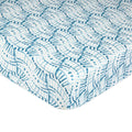 Crane Baby Crib Sheet - Caspian Indigo