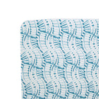 Crane Baby Crib Sheet - Caspian Indigo