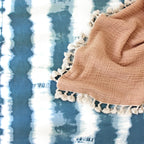 Crane Baby Crib Sheet - Caspian Tie-Dye