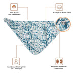 Crane Baby Bandana Bib Set - Caspian Whale
