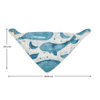 Crane Baby Bandana Bib Set - Caspian Whale