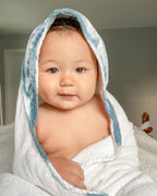 Crane Baby Hooded Towel - Caspian Tie-Dye