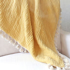 Crane Baby 6 Layer Muslin Blanket  - Ochre