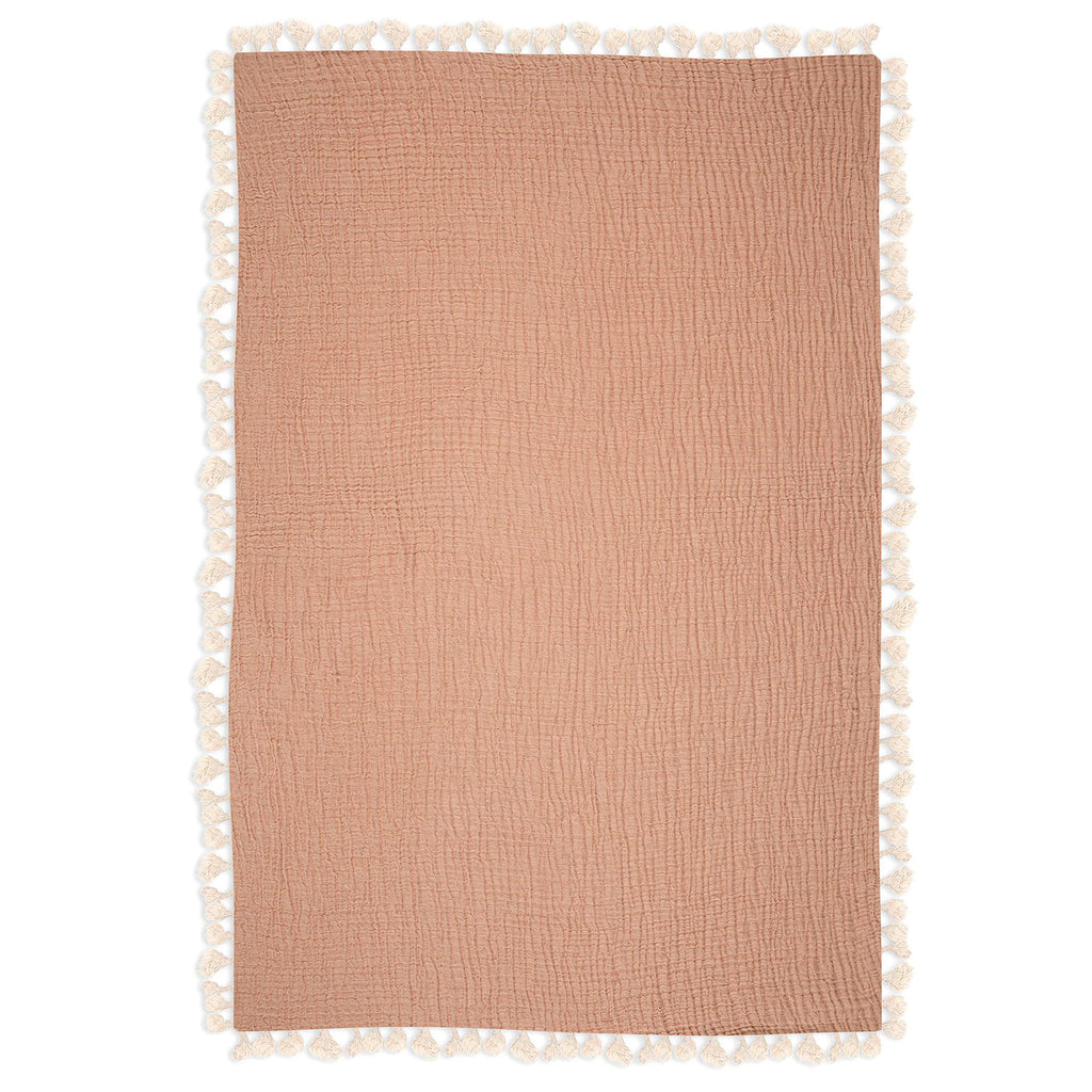 Crane Baby 6 Layer Muslin Blanket - Copper