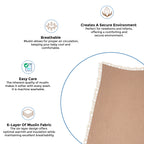Crane Baby 6 Layer Muslin Blanket - Copper