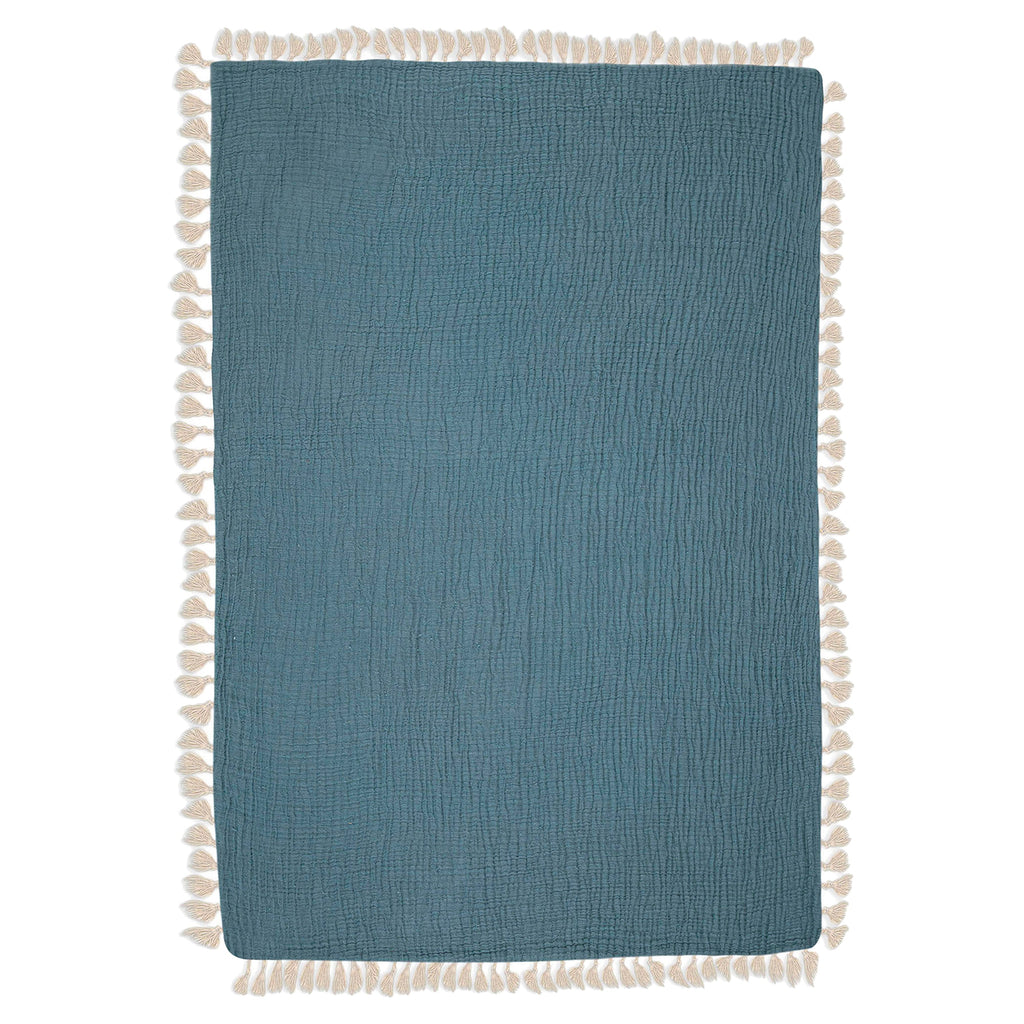 Crane Baby 6 Layer Muslin Blanket - Riverstone