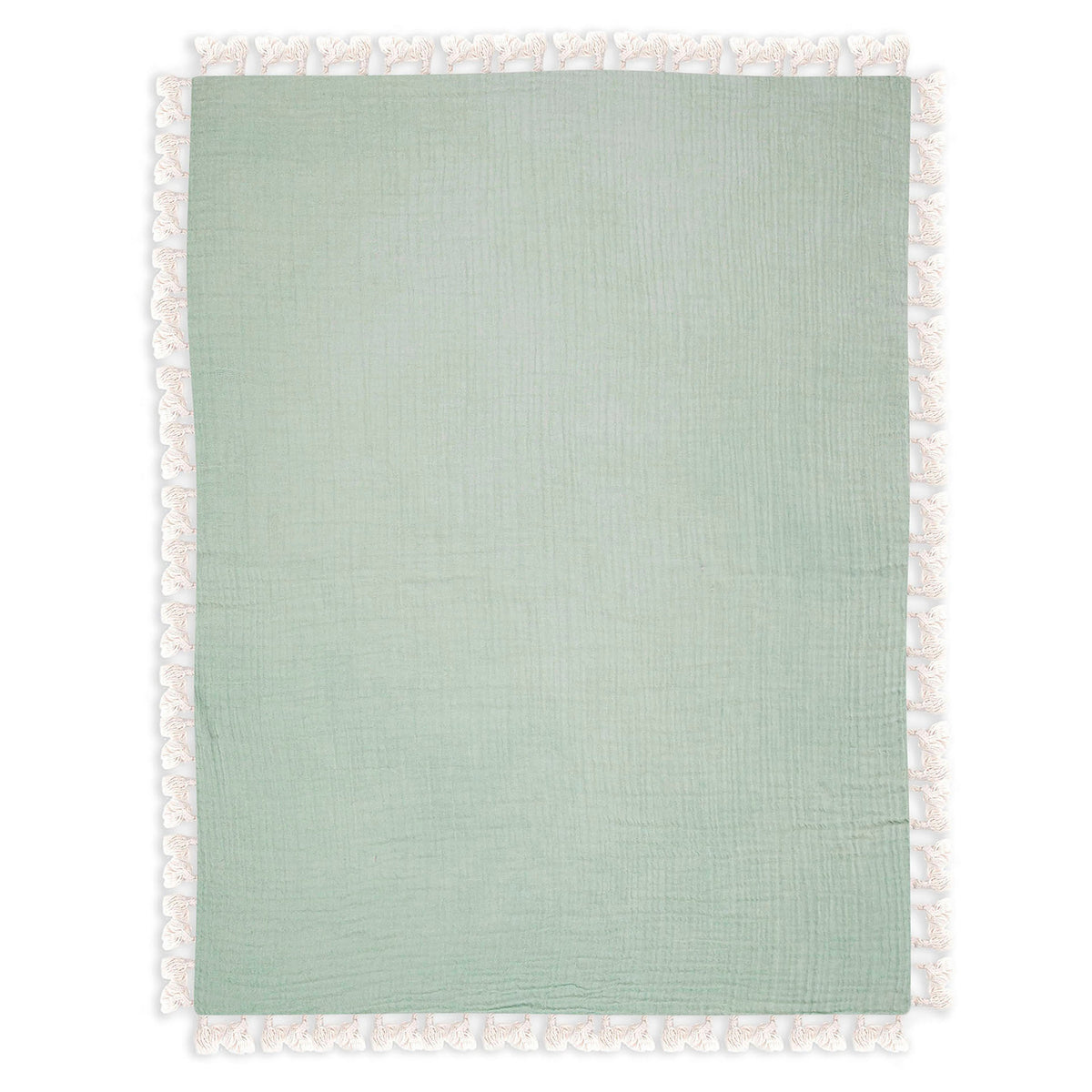 Crane Baby 6 Layer Muslin Blanket - Evergreen