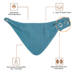Crane Baby Bandana Bib Set - River Blue